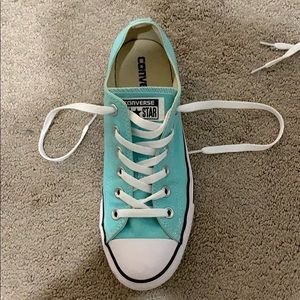 Mint Colored Converse. Barley worn.